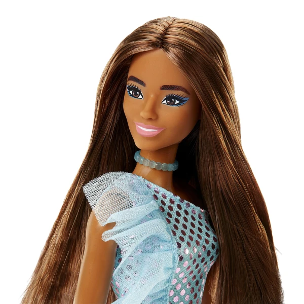 ΚΟΥΚΛΑ BARBIE MINI ΦΟΡΕΜΑΤΑ - ΓΑΛΑΖΙΟ ΦΟΡΕΜΑ