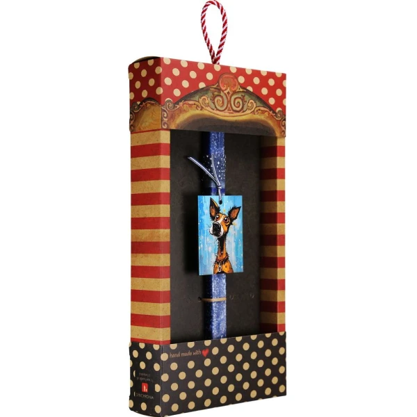 SYNCHRONIA HANDMADE CANDLE 30 cm PET FRAME - DOG