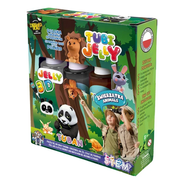 TUBAN SET TUBI JELLY ANIMALS TO CREATE 3D GEL FIGURES