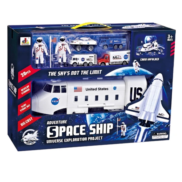 SPACE SET WITH 4 CARS & ASTRONAUTS