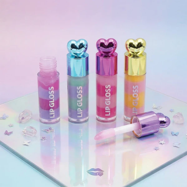 HAPPIHOBBI LIP GLOSS SPARKLE LOVE - 4 ΣΧΕΔΙΑ