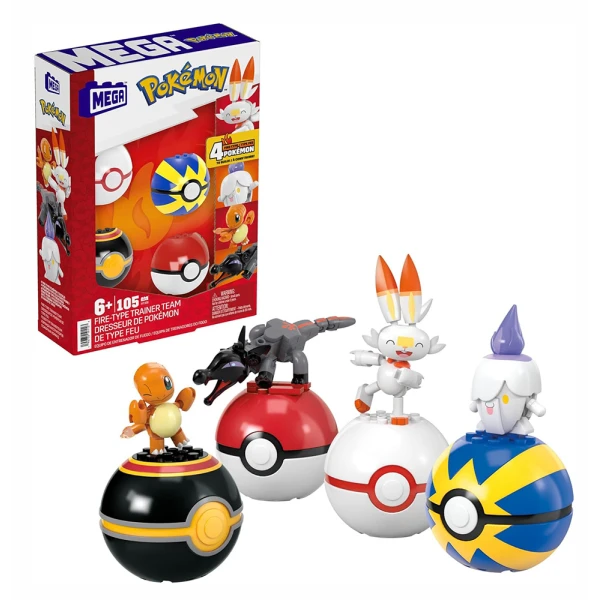 MEGA POKEMON FIRE TEAM 105 pcs
