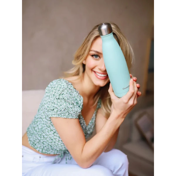 QWETCH ΑΝΟΞΕΙΔΩΤΟ ΜΠΟΥΚΑΛΙ PASTEL GREEN 1000ml