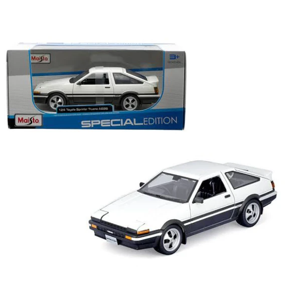 MAISTO 1:24 SPECIAL EDITION TOYOTA SPRINTER TRUENO AE86 WHITE