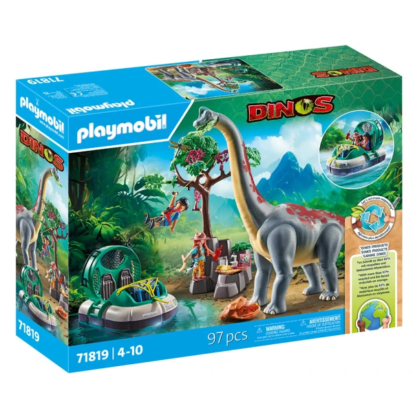 PLAYMOBIL DINOS BRACHIOSAURUS WITH HOVERCRAFT