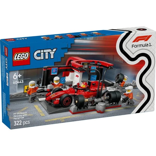 LEGO® CITY F1® PIT STOP & PIT CREW WITH FERRARI CAR