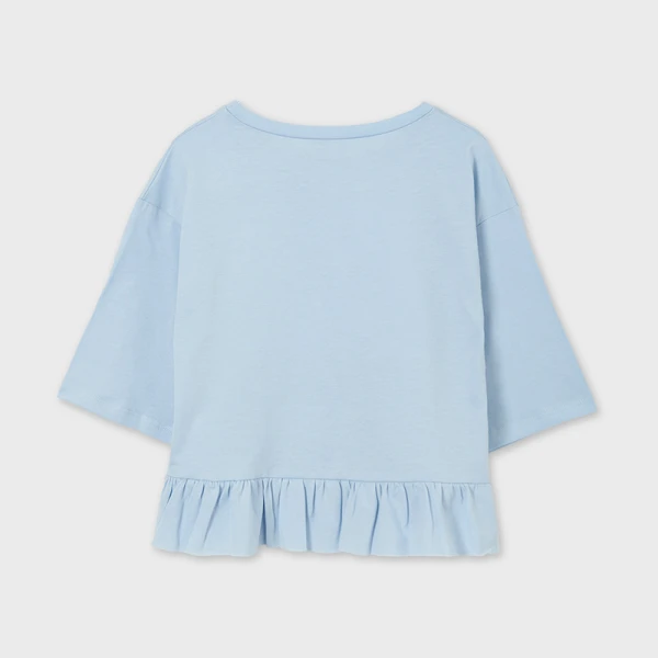 MAYORAL SHORT SLEEVES BLOUSE WILD SPIRIT LIGHT BLUE