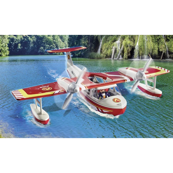 PLAYMOBIL CITY ACTION FIREFIGHTING SEA PLANE WITH EXTINGUISHING FUNCTION