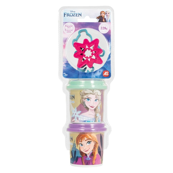 AS DOUGH DISNEY FROZEN & MARVEL SPIDERMAN SET OF 2 DOUGH POTS WITH 2 CUTTERS 228gr FOR AGES 3+ - 8 DESIGNS