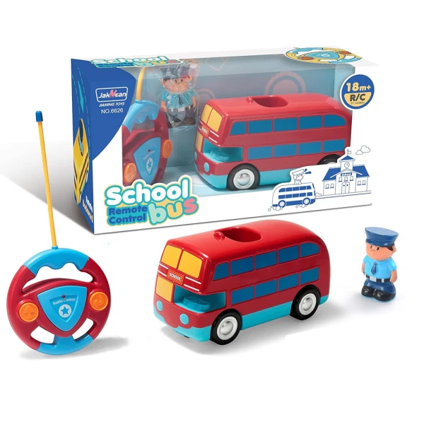 BABY REMOTE CONTROL RED BUS 27MHz