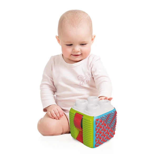 SOFT CLEMMY SENSORY ACTIVITY CUBE SOFT PREMIUM BLOCKS 4 pcs FOR 6-36 MONTHS