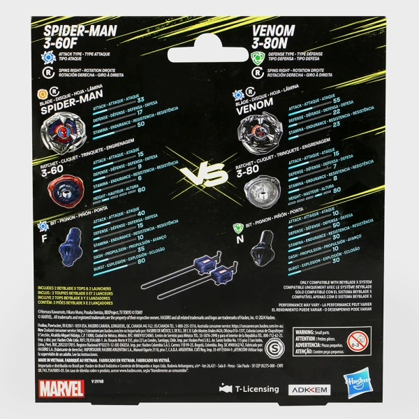 BEYBLADE X MARVEL SPIDERMAN vs VENOM