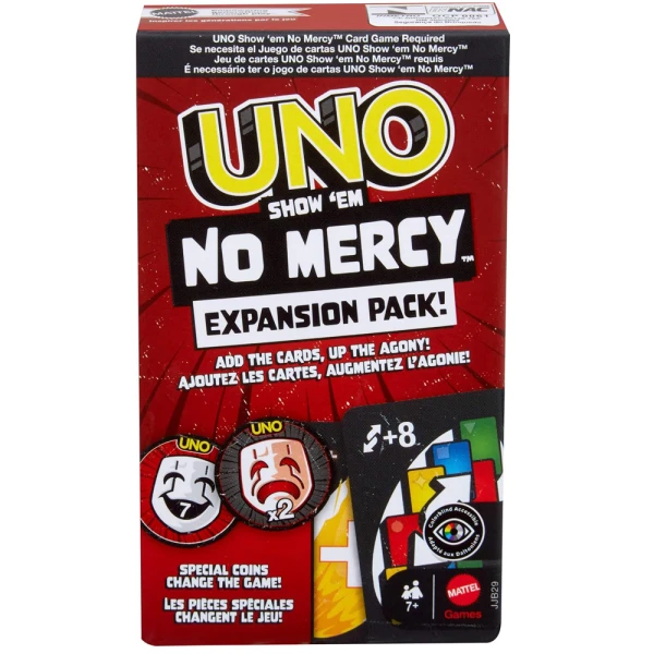 CARDS BOARD GAME UNO NO MERCY BOOSTER SET
