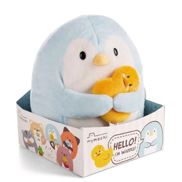 MY MOCHI ΛΟΥΤΡΙΝΟ 16 cm ΠΙΓΚΟΥΙΝΟΣ WADDLE ΜΕ ΑΞΕΣΟΥΑΡ ΠΑΠΑΚΙ ΣΕ ΚΟΥΤΙ ΔΩΡΟΥ