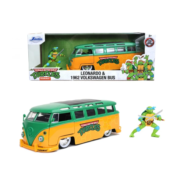 ΑΥΤΟΚΙΝΗΤΟ 1:24 TURTLES LEONARDO 1962 VW BUS