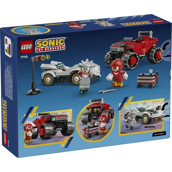 LEGO® SONIC THE HEDGEHOG™ ΑΥΤΟΚΙΝΗΤΟ ΤΟΥ SILVER VS. MONSTER TRUCK ΤΟΥ KNUCKLES