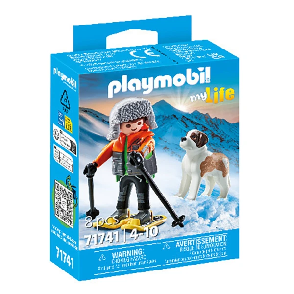 PLAYMOBIL MY LIFE HIKER WITH SAINT BERNARD