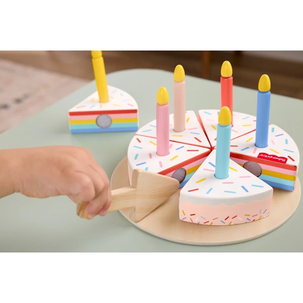 FISHER PRICE WOODEN CAKE