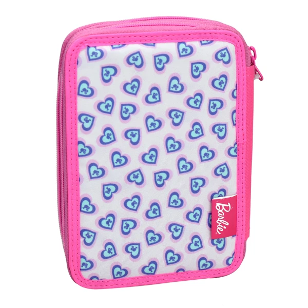 DOUBLE FILLED PENCIL CASE BARBIE HOLOGRAPHIC