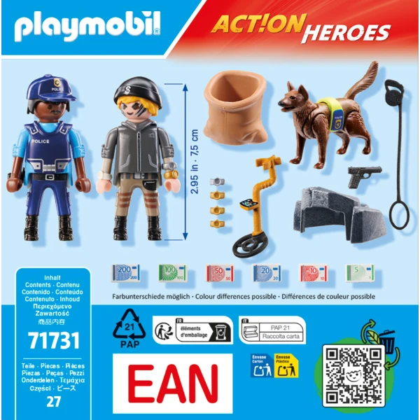 PLAYMOBIL ACTION HEROES ΑΣΤΥΝΟΜΙΚΗ ΕΡΕΥΝΑ ΚΛΟΠΙΜΑΙΩΝ 