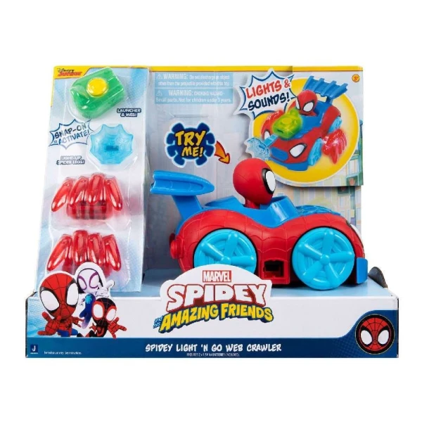 SPIDEY ΟΧΗΜΑ SPIDEY 15 cm ΜΕ ΗΧΟ ΚΑΙ ΦΩΣ