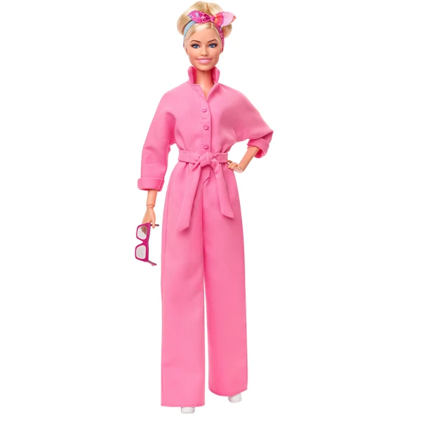 COLLECTIBLE DOLL BARBIE MOVIE PINK BOILER SUIT