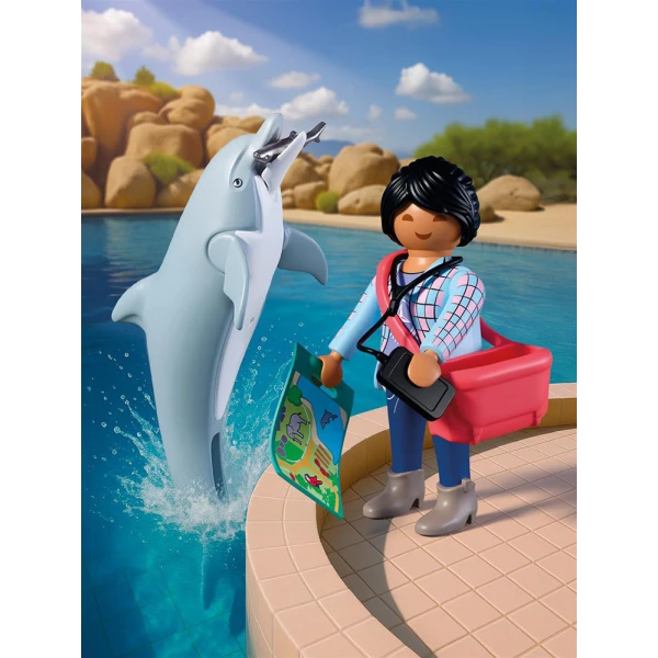 PLAYMOBIL ANIMALS & FRIENDS ΔΕΛΦΙΝΙ ΚΑΙ ΕΠΙΣΚΕΠΤΗΣ ΠΑΡΚΟΥ
