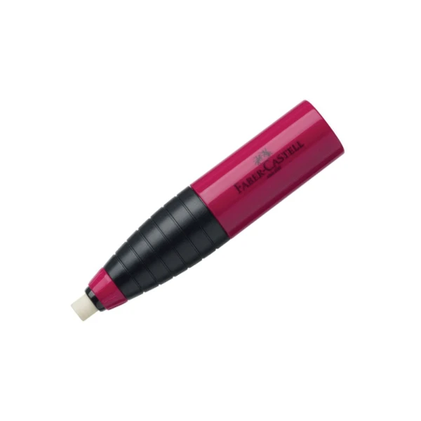 FABER-CASTELL ΞΥΣΤΡΑ-ΓΟΜΑ COMBI ΦΟΥΞΙΑ & ΜΠΛΕ
