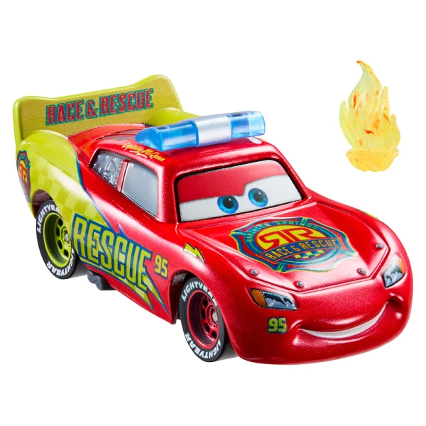 CARS RACE & RESCUE CAR WITH ACCESSORIES LIGHTNING McQUEEN