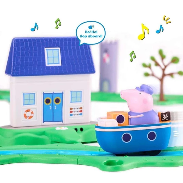 PEPPA PIG WHIZZ AROUND PLAYSET GRANDPA PIG BOAT
