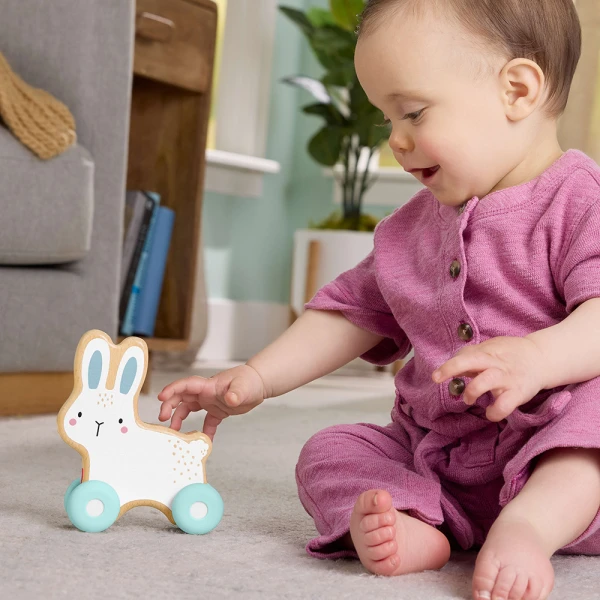 FISHER PRICE NEWBORN PULL ALONG BUNNY