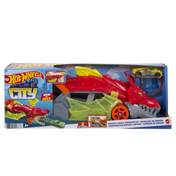HOT WHEELS CITY DRAGON LAUNCH TRANSPORTER