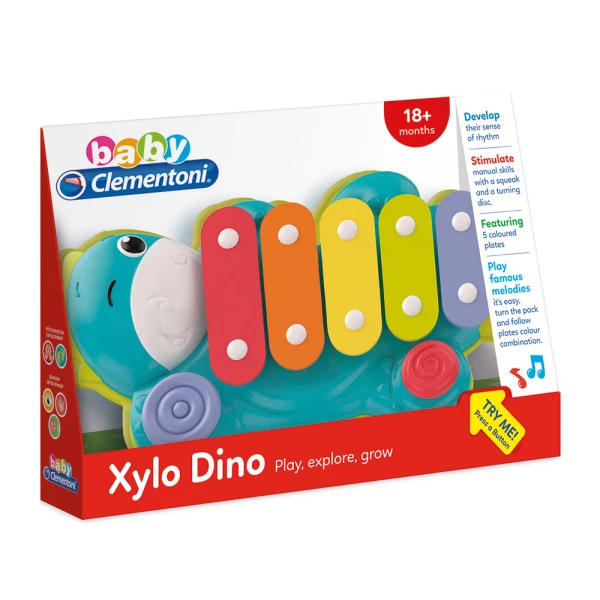 BABY CLEMENTONI ΒΡΕΦΙΚΟ ΜΟΥΣΙΚΟ ΞΥΛΟΦΩΝΟ ΔΕΙΝΟΣΑΥΡΑΚΙ ΓΙΑ 18+ ΜΗΝΩΝ