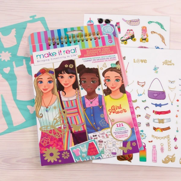 MAKE IT REAL FASHION DESIGN SKETCHBOOK BLOOMING VIBES