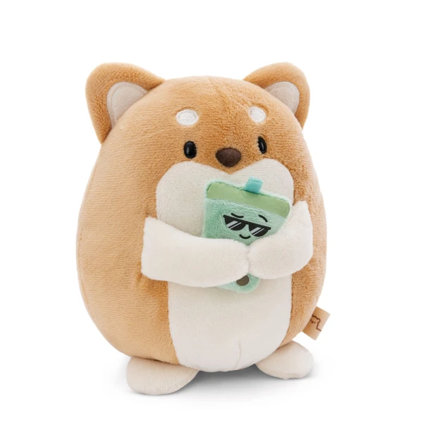 MY MOCHI PLUSH 27 cm DOG HIRO WITH BUBBLE TEA