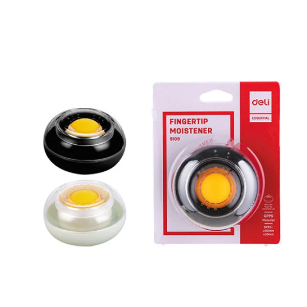 DELI PLASTIC FINGERTIP MOISTENER 9X3.5 cm E9109 - 2 COLOURS