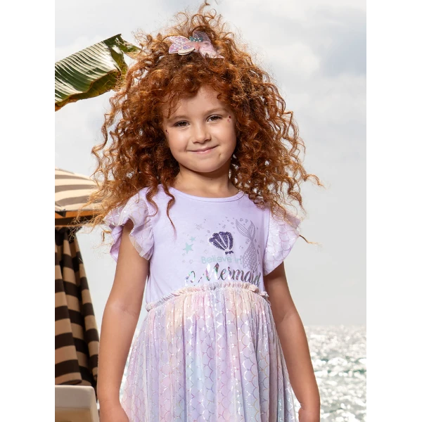 ENERGIERS DRESS GIRL BEBE LILAC