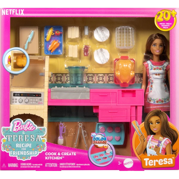 BARBIE ΣΕΤ ΠΑΙΧΝΙΔΙΟΥ ΚΟΥΚΛΑ TERESA COOK & CREATE KITCHEN