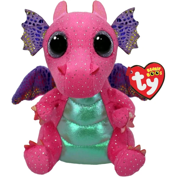 TY BEANIE BOOS ΧΝΟΥΔΩΤΟ 15 εκ. ΔΡΑΚΟΣ ΡΟΖ 