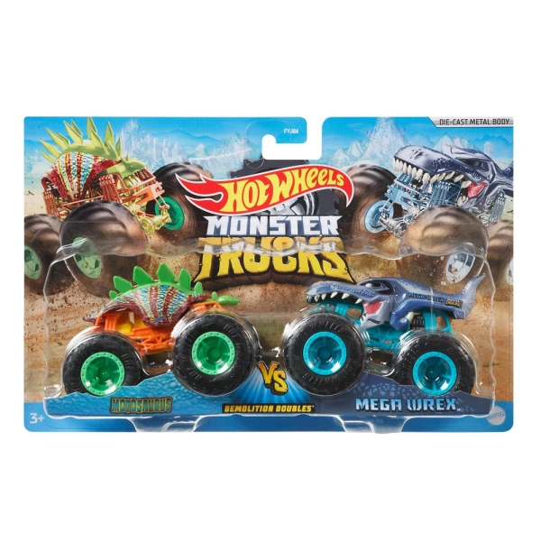 HOT WHEELS MONSTER TRUCKS SET OF 2 - VARIOUS DESIGNS