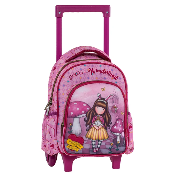 KINDERGARTEN TROLLEY BACKPACK PINK GORJUSS