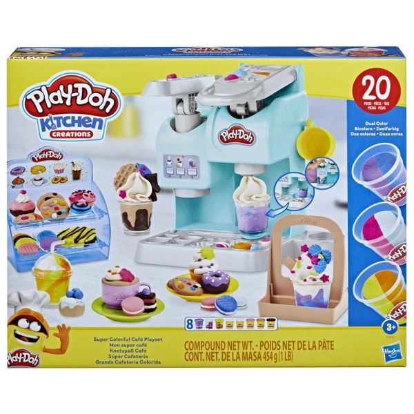 PLAY-DOH PLAYSET  KITCHEN CREATINS SUPER COLORFUL CAFE