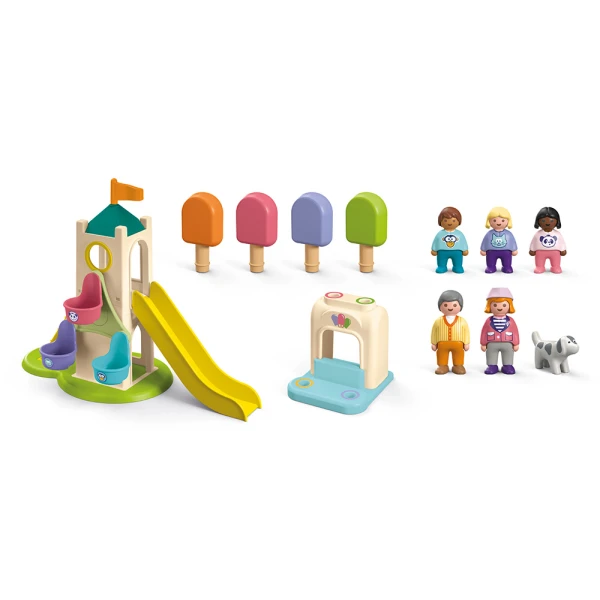 PLAYMOBIL JUNIOR ADVENTURE TOWER WITH ICE CREAM BOOTH