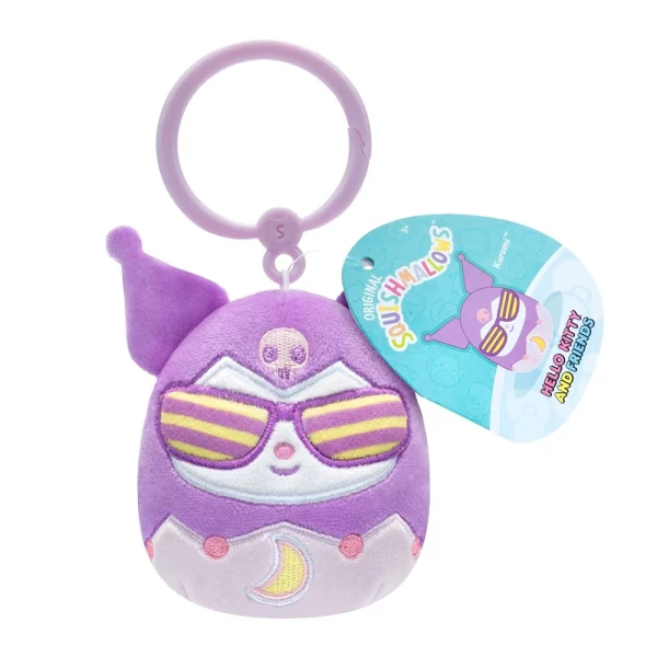 SQUISHMALLOWS SANRIO PLUSH KEYCHAIN 9 cm. KAWAII TOKYO - KUROMI