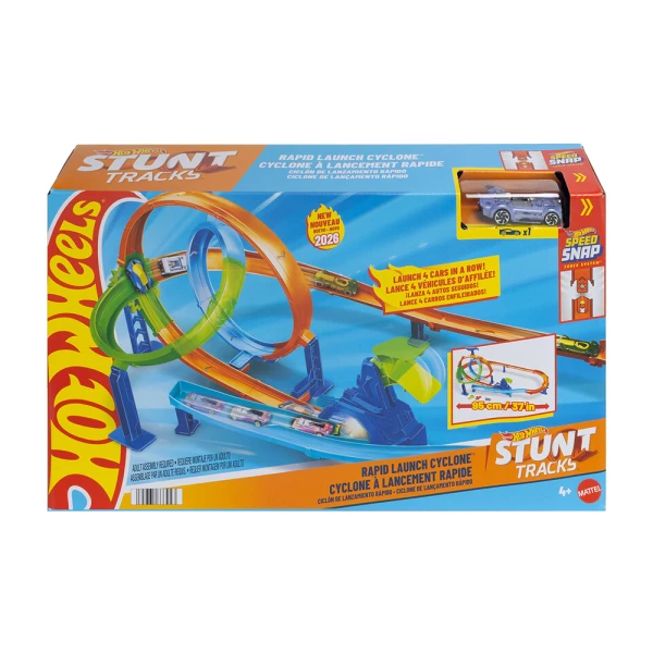 HOT WHEELS STUNT RAPID LAUNCH CYCLONE