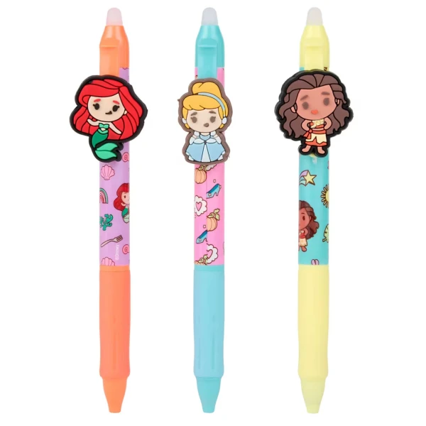 DISNEY PRINCESS ERASABLE GEL PEN - 3 DESIGNS