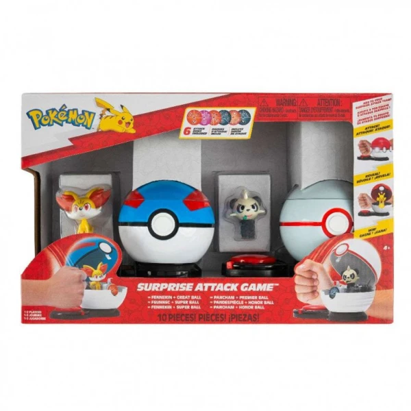 POKEMON BATTLE GAME 2pcs. W5 - FENNEKEN & PANCHAM