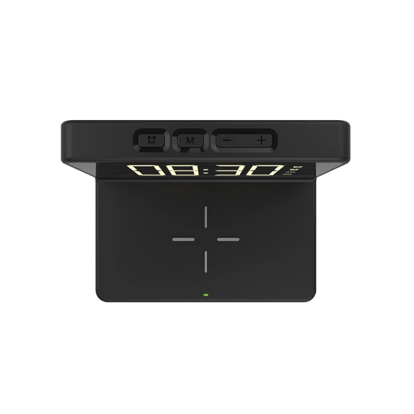 THE SOURCE WIRELESS PHONE CHARGING ALARM CLOCK