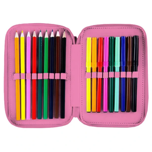 MUST DOUBLE FULL PENCIL CASE 15X5X21 cm STAR LOVE