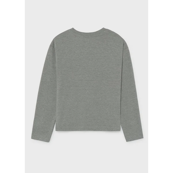 MAYORAL T-SHIRT LONG SLEEVES BASIC DARK GREY